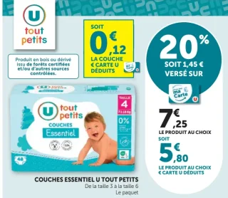 Couches Essentiel U tout petits
