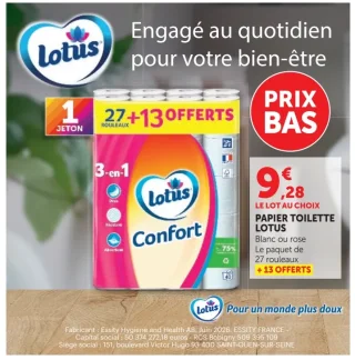 Papier Toilette Lotus Confort