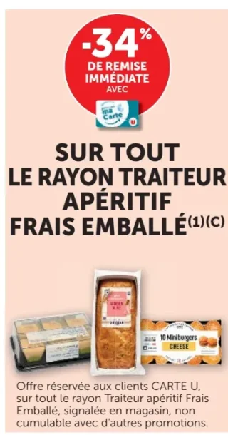 Tout le rayon Traiteur Apéritif Frais Emballé