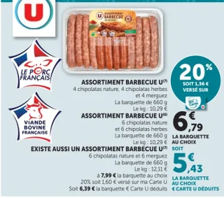 Assortiment barbecue U