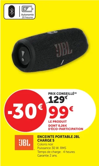 Enceinte portable JBL Charge 5