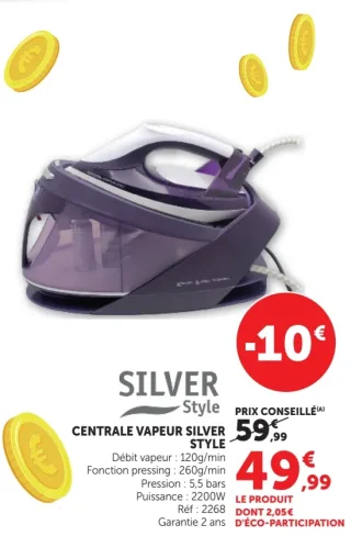 CENTRALE VAPEUR SILVER STYLE