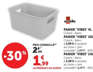 Panier "Vibes" Sundis