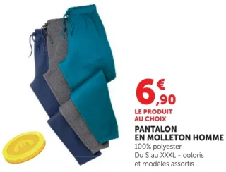 Pantalon en molleton homme