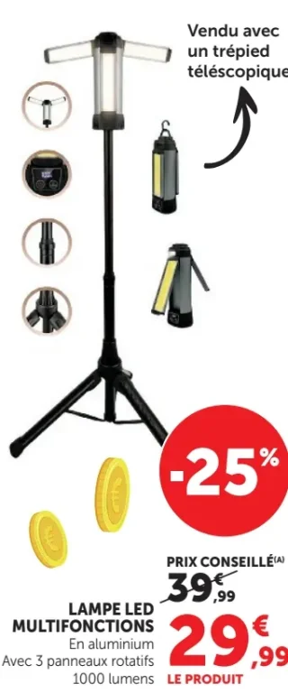 Lampe led multifonctions