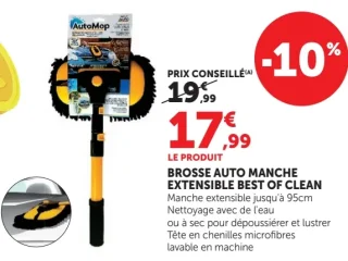 Brosse auto manche extensible Best of Clean