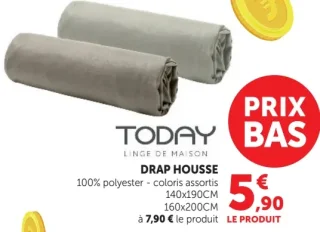 Drap housse 100% polyester Today