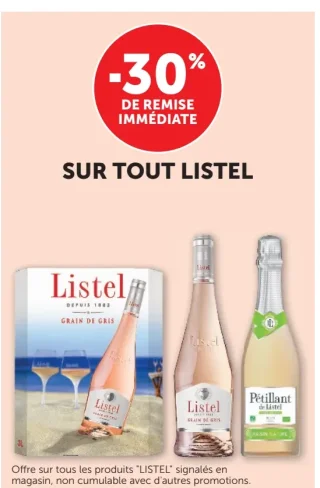 Gamme de vins Listel