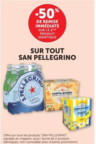 Gamme de boissons San Pellegrino
