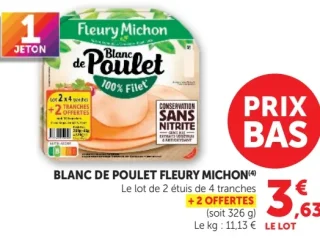 Blanc de poulet Fleury Michon