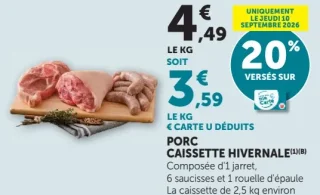 PORC CAISSETTE HIVERNALE