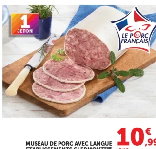 Museau de porc avec langue Établissements Clermont