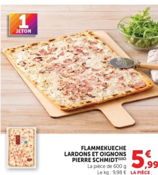 Flammekueche lardons et oignons Pierre Schmidt