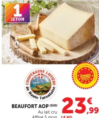 Beaufort AOP Coopérative Laitière de Haute Tarentaise