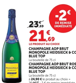 Champagne AOP Brut Monopole Heidsieck & Co Blue Top