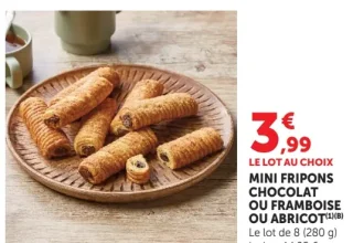 MINI FRIPONS CHOCOLAT OU FRAMBOISE OU ABRICOT