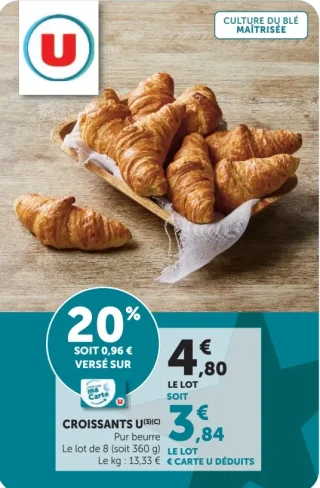 Croissants Pur beurre U