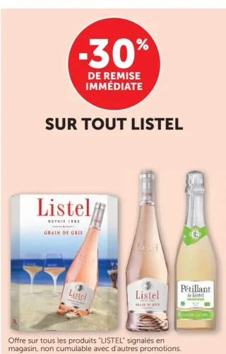 Vins et pétillants Listel