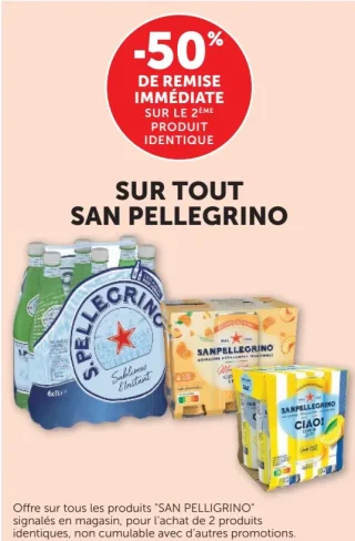 Boissons gazeuses et eaux aromatisées San Pellegrino