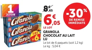 Granola Chocolat au Lait Lu
