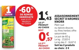 ASSAISONNEMENT SECRET D'AROMES KNORR