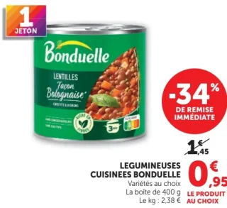 Lentilles Façon Bolognaise Bonduelle