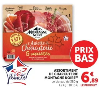 Assortiment de charcuterie Montagne Noire