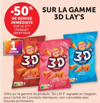 Biscuits salés 3D Lay's