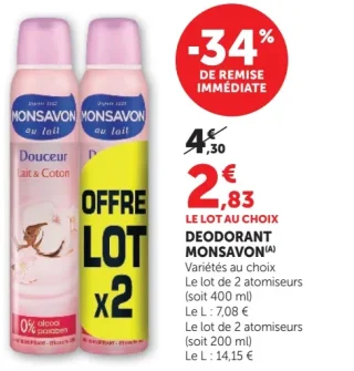 Déodorant Monsavon