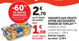 Yaourts aux fruits Offre Decouverte Panier de Yoplait