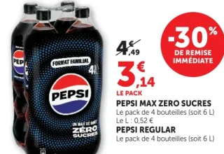 Pepsi Max Zéro Sucres / Pepsi Regular