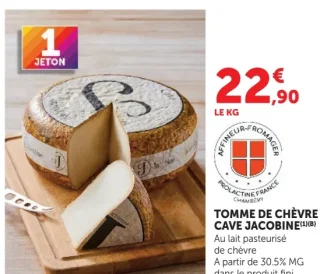 Prolactine France Chambéry Tomme de Chèvre Cave Jacobine