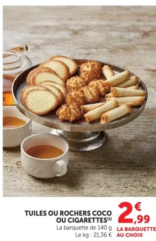 TUILES OU ROCHERS COCO OU CIGARETTES