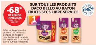Produits Daco Bello au rayon fruits secs libre service