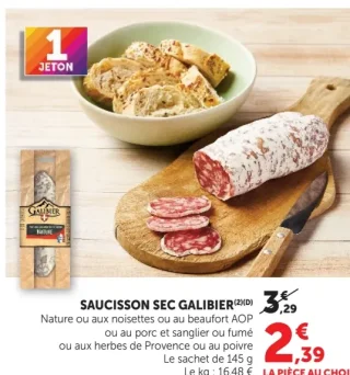 Saucisson sec Galibier