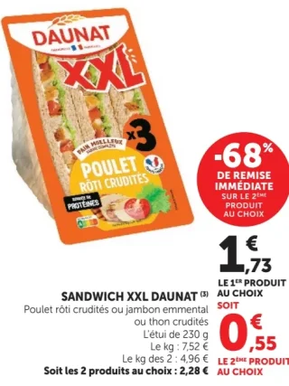 SANDWICH XXL DAUNAT