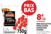 CHARAL Happy Family Mini Boulettes Moelleuses Surgelées