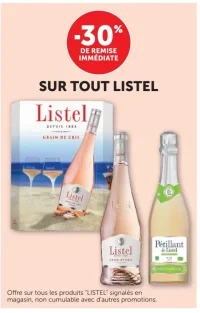 Sélection de vins et pétillants Listel