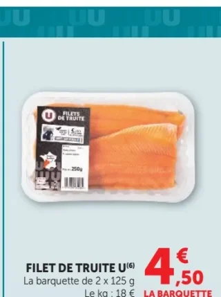 Filet de truite U