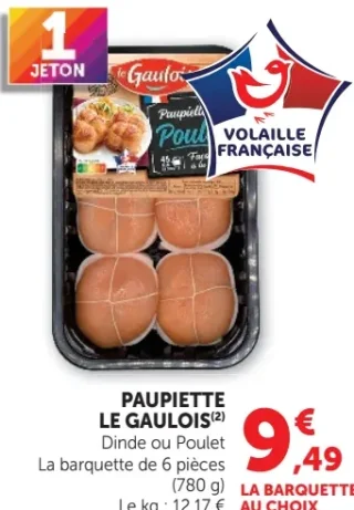 Paupiette Le Gaulois (Dinde ou Poulet)