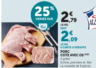 Porc côte avec os