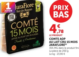 COMTE AOP AU LAIT CRU 15 MOIS JARAFLORE
