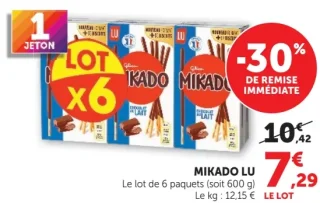 Mikado Lu Le lot de 6 paquets