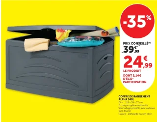 EDA Coffre de rangement ALPHA 340L
