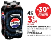Pepsi Max Zéro Sucres / Regular