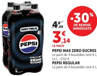 Pepsi Max Zéro Sucres / Regular