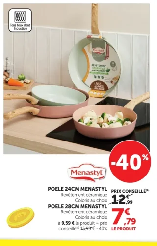 Poêle 24 cm / 28 cm Menastyl