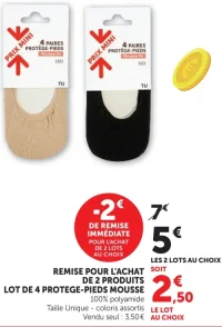 Lot de 4 protège-pieds mousse Prix Mini