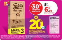 Chocolat Noir Maxi Format Nestle Dessert