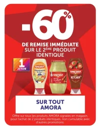Gamme de sauces et condiments Amora